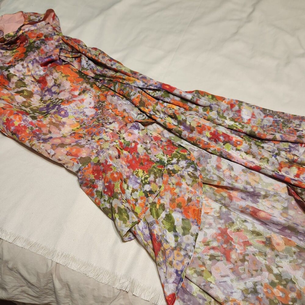 Hutch Lucie Maxi Dress Floral Boho Romancecore Cottagecore Layered sweetheart 6 - Picture 15 of 16